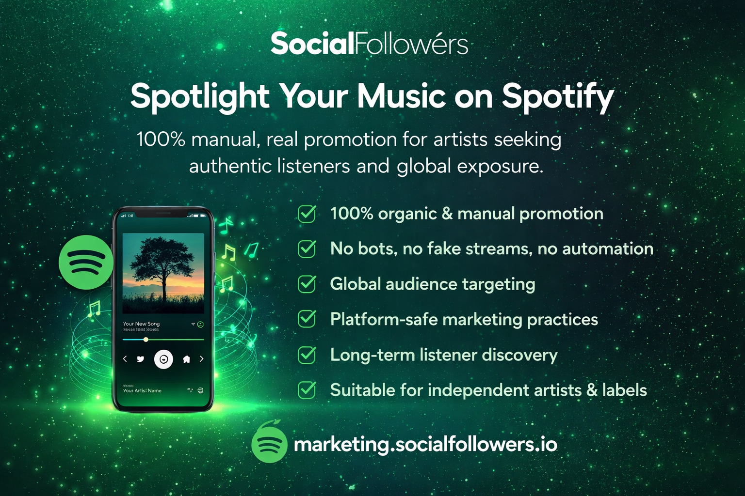 Organic Music Promotion & Marketing for Global Listener Reach